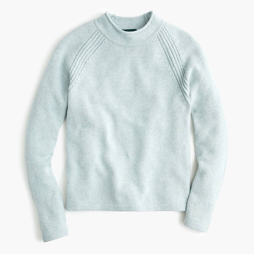 J. Crew Wool Roll Neck Sweater Sz L - NWT